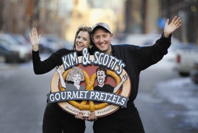 Kim and Scott Holstein, who run a multi-million pretzel company that focuses on helping others